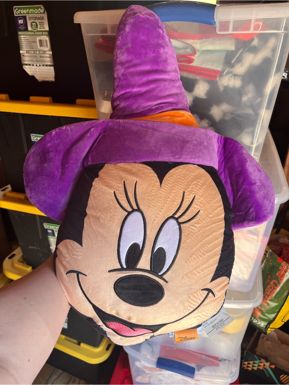 DISNEY MINNIE MOUSE WITCH PILLOW